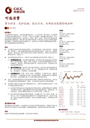 可选消费：勇于担当，先抑后扬：热点行业、头部企业疫情影响分析