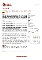 零研月报：12月品类表现分化，4Q19整体增速平稳