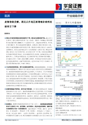 医药行业动态分析：疫情持续发酵，湖北以外地区新增确诊病例连续两日下降