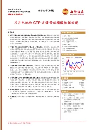 电气设备：磷酸铁锂专题报告-刀片电池和CTP方案带动磷酸铁锂回暖