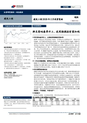 建筑工程2020年2月投资策略：肺炎影响春季开工，逆周期调控有望加码