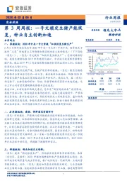 农林牧渔行业第3周周报：一号文锁定生猪产能恢复，种业自主创新加速
