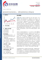 电子设备、仪器和元件行业周报：疫情控制仍是观察重点，消费端抑制影响已明确显现