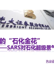 SARS对石化超级景气周期冲击的回顾:绽放的“石化金花”