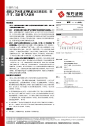 疫情之下关注计算机板块三条主线：医疗IT、云计算和大数据