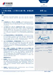 汽车行业重大事项点评：1月符合预期，2月预计大幅下降，珍惜底部窗口