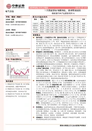 新能源汽车产业跟踪系列16：1月新能源车销量降低，需求释放延后