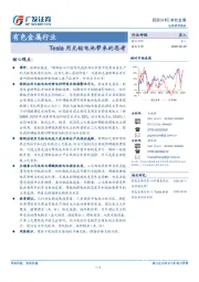 有色金属行业跟踪分析：Tesla用无钴电池带来的思考