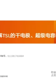 电气设备行业专题研究：如何正确理解TSL的干电极、超级电容器技术？