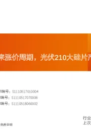 机械设备行业研究周报：半导体硅片迎来涨价周期，光伏210大硅片产业化到来