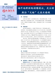 电气设备和新能源：海外硅料供给持续退出，关注特斯拉“无钴”之技术路线