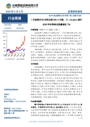 电子行业双周报2020年第4期(总第28期):1月份国内5G手机出货546.5万部,IC insights预计2020年半导体出货量增长7%