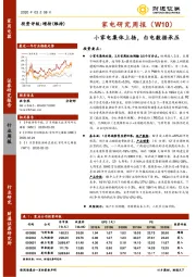 家电研究周报（W10）：小家电集体上扬，白电数据承压