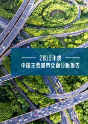 交通运输行业：2019年度中国主要城市交通分析报告
