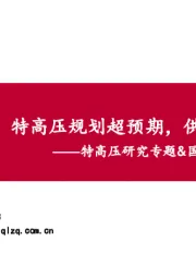 特高压研究专题&国网2020投资主线梳理：特高压规划超预期，供应链迎来拐点