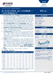 家用电器行业周报：2月家电零售数据点评-线下多品类下滑明显，线上小电如期高增
