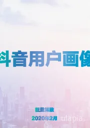 移动视频行业：抖音用户画像