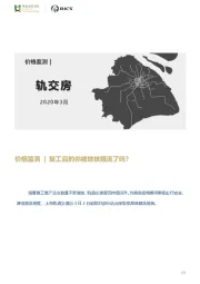 价格监测|复工后的你被地铁限流了吗？
