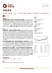 科技硬件：手机行业观察（3月）：再次下调全球预测，提示需求二次探底风险