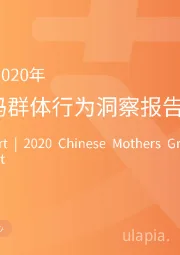 母婴行业：2020年中国妈妈群体行为洞察报告