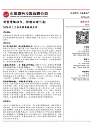 房地产:2020年3月房企销售数据点评-销售降幅收窄,持续回暖可期