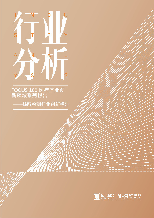 核酸检测行业创新报告：FOCUS 100医疗产业创新领域系列报告