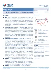 新能源汽车跟踪分析：财政扶持延期2年，景气低谷即将探明