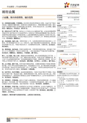 小金属：海外供给受限，锰价连涨