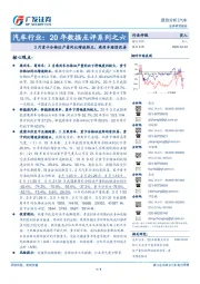 汽车行业:20年数据点评系列之六:3月重卡合格证产量同比增速转正,乘用车继续改善