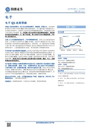 电子行业周报：电子Q1迭超预期