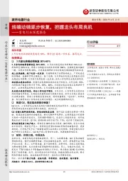 家电行业深度报告:终端动销逐步恢复,把握龙头布局良机