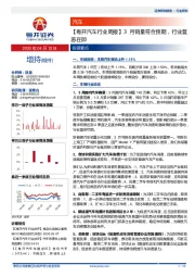 【粤开汽车行业周报】3月销量符合预期，行业复苏在即