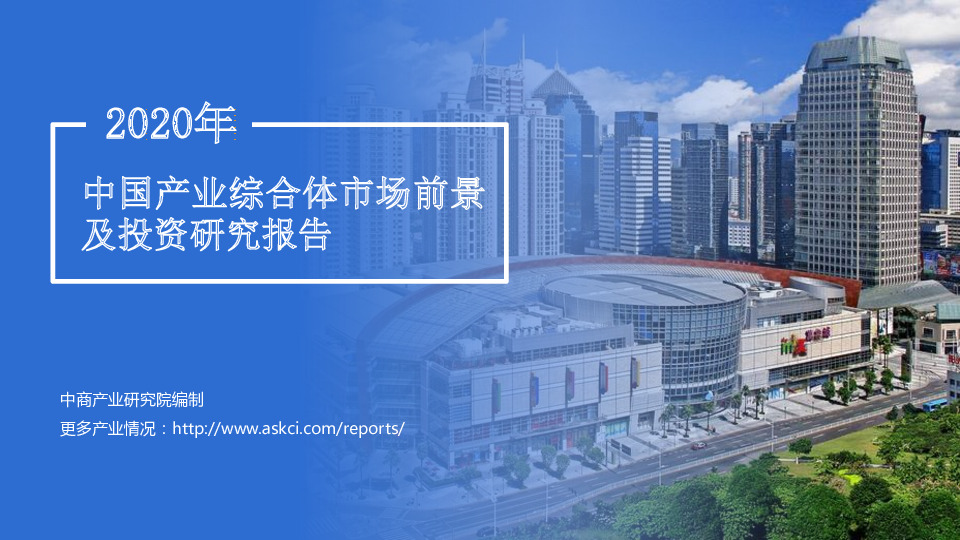 2020年中国产业综合体市场前景及投资研究报告