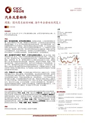 汽车及零部件周报：国内需求继续回暖 海外车企推动本周复工