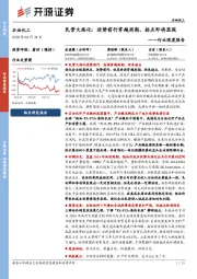 石油化工行业深度报告：民营大炼化：逆势前行穿越周期，拐点即将显现