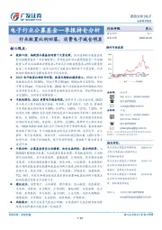 电子行业公募基金一季报持仓分析：行业配置比例回落，消费电子减仓明显