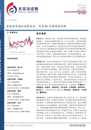 电气设备行业周报：新能源车国补政策出台，风电Q1业绩预告高增