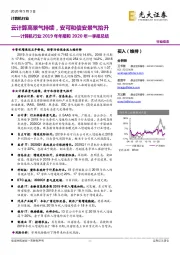 计算机行业2019年年报和2020年一季报总结：云计算高景气持续，安可和信安景气抬升