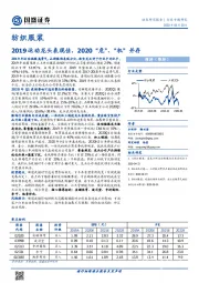 纺织服装行业专题研究：2019运动龙头表现佳，2020“危”、“机”并存