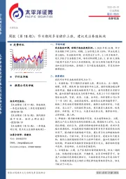 农林牧渔周报（第18期）：节日期间多省猪价上涨，建议关注养殖板块