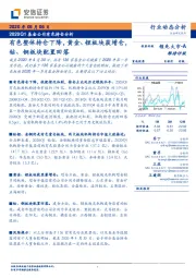 2020Q1基金公司有色持仓分析：有色整体持仓下降，黄金、锂板块获增仓，钴、铜板块配置回落