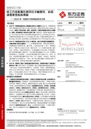 2020年一季度轻工板块基金持仓分析：轻工行业配置比例环比小幅提升，必选消费更受机构青睐