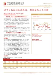 2020年两会房地产行业前瞻：近年会后板块表现良好，政策聚焦六大主题