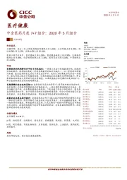 医疗健康：中金医药月度7+7组合：2020年5月组合