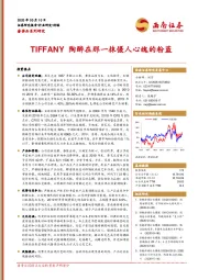 奢侈品系列研究：TIFFANY陶醉在那一抹慑人心魄的粉蓝