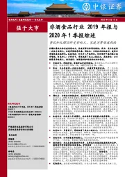 非酒食品行业2019年报与2020年1季报综述：餐饮和礼赠品种受影响大，家庭消费增速较快