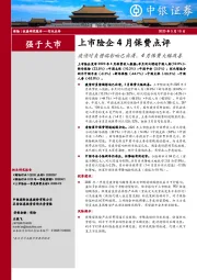 上市险企4月保费点评：疫情对负债端影响已出清，4月保费大幅改善