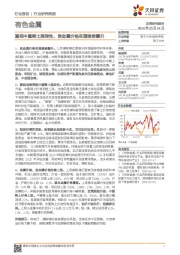 有色金属行业研究周报：重视中重稀土强弹性，贵金属价格有望继续攀升