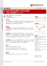 家用电器行业阿里平台数据解读：520告白季拉动厨房小电环比增长