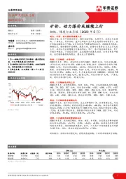钢铁、煤炭行业月报（2020年5月）：矿价、动力煤价或继续上行
